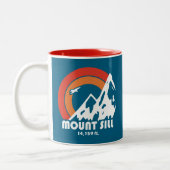 Mount Sill California Sun Eagle Tweekleurige Koffiemok (Links)