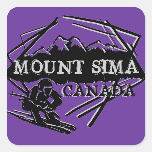 Mount Sima Canada ski stickers (Voorkant)