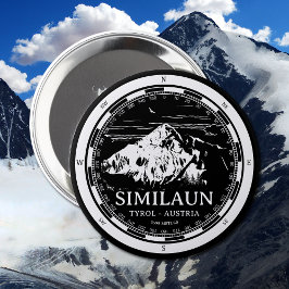 Mount similaun - Tirol Oostenrijk Alpen Ronde Button 4,0 Cm