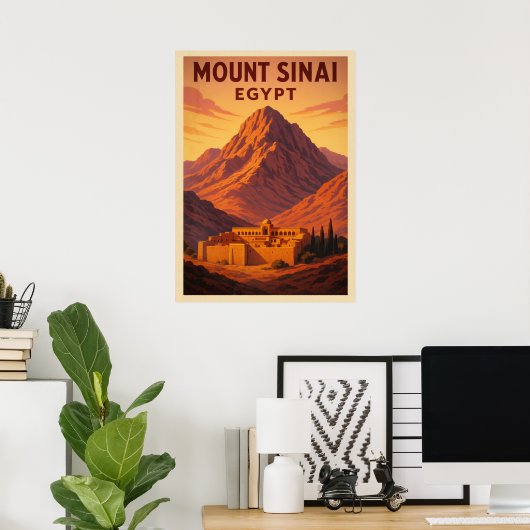 Mount Sinai Egypt V02 Poster (Thuiskantoor)
