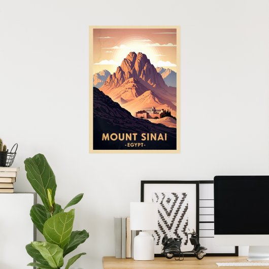 Mount Sinai Egypt V04 Poster (Thuiskantoor)