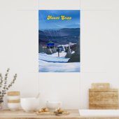 Mount Snow Vermont Skigebied Reisposter Poster (Keuken)