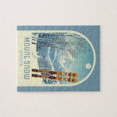 Mount Snow Vermont skioord spel Legpuzzel (Horizontaal)