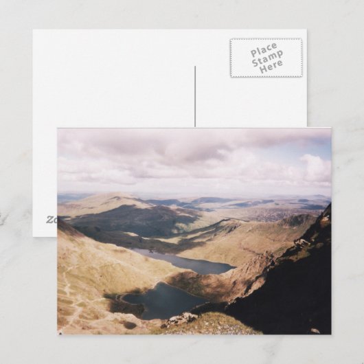 Mount Snowdon Briefkaart (Voorkant / Achterkant)