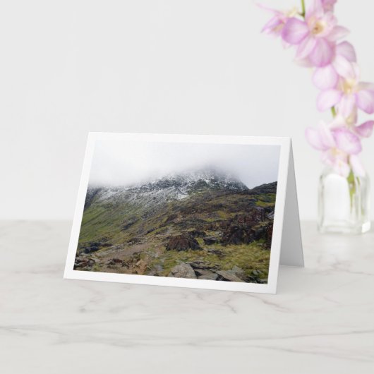 Mount Snowdon-landschap, Snowdonia, Wales, Verenig Kaart (Orchidee)