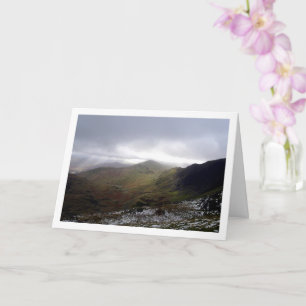 Mount Snowdon, Nationaal Park Snowdonia, Wales Kaart
