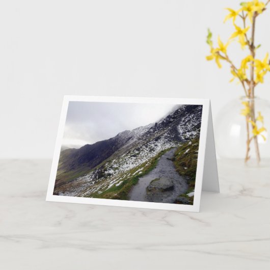 Mount Snowdon, Snowdonia, Wales, Verenigd Koninkri Kaart (Gele Bloem)