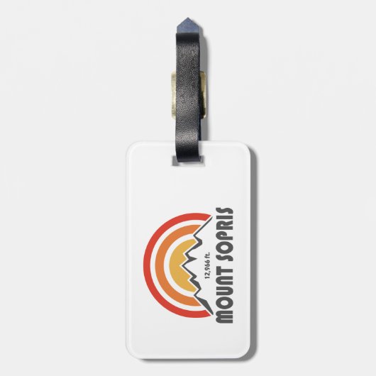 Mount Sopris Bagagelabel (Achterkant verticaal)