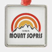 Mount Sopris Metalen Ornament (Voorkant)