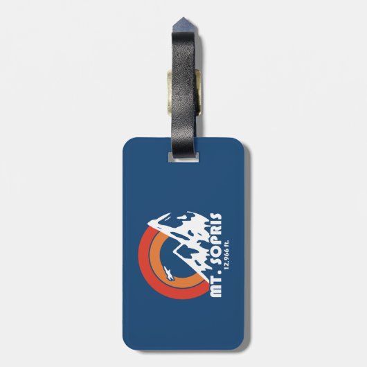 Mount Sopris Sun Eagle Bagagelabel (Achterkant verticaal)