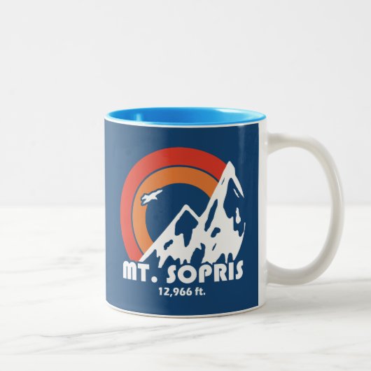 Mount Sopris Sun Eagle Tweekleurige Koffiemok (Rechts)