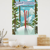 mount southington plantsville, connecticut ski poster (Keuken)