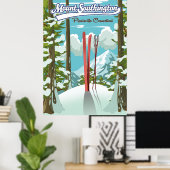 mount southington plantsville, connecticut ski poster (Thuiskantoor)
