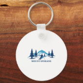 Mount Spokane Washington Skigebied Skiën Skiloper Sleutelhanger (Voorkant)