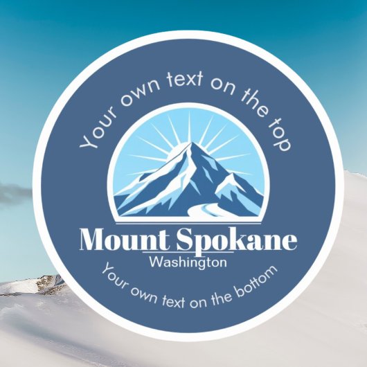 Mount Spokane Washington skioord vakantie  Sticker