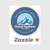 Mount Spokane Washington skioord vakantie  Sticker (Vel)