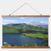 Mount St Helens Coldwater Lake Scenic Landscape Hangend Wandkleed (Voorkant)