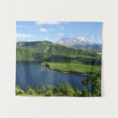 Mount St Helens Coldwater Lake Scenic Landscape Wandkleed (Voorkant (horizontaal))