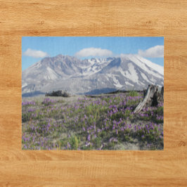 Mount St Helens en Wildflower Landschap Legpuzzel