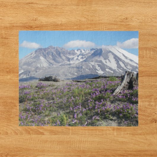 Mount St Helens en Wildflower Landschap Legpuzzel