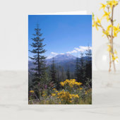 Mount St Helens - Frameable Art Kaart (Gele Bloem)