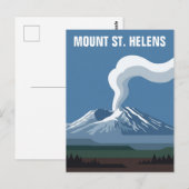 Mount St Helens Nationaal Vulkanisch Monument Briefkaart (Voorkant / Achterkant)