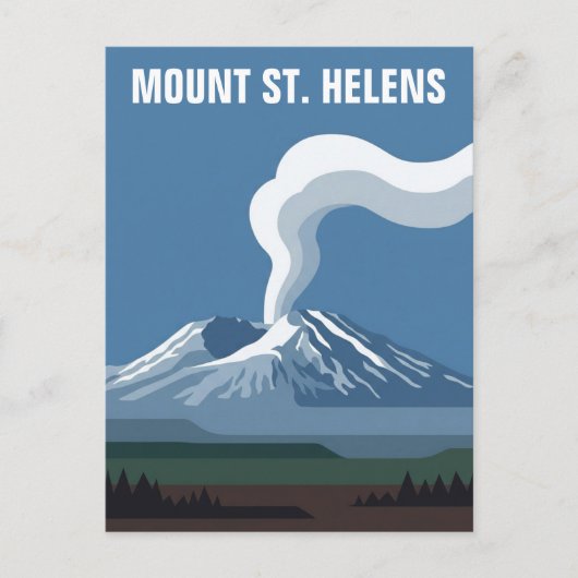 Mount St Helens Nationaal Vulkanisch Monument Briefkaart (Voorkant)