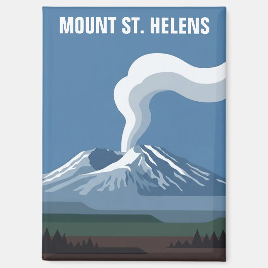 Mount St Helens Nationaal Vulkanisch Monument Magneet (Voorkant)