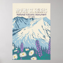 Mount St Helens Nationaal Vulkanisch Monument Retr