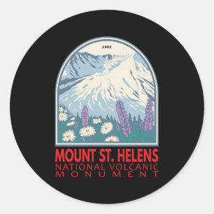 Mount St Helens nationaal vulkanisch monument Ronde Sticker