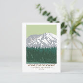 Mount St Helens National Volcanic Monument Briefkaart (Staand voorkant)