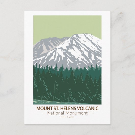 Mount St Helens National Volcanic Monument Briefkaart (Voorkant)