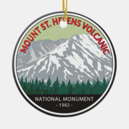 Mount St Helens National Volcanic Monument  Keramisch Ornament