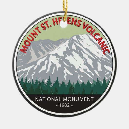 Mount St Helens National Volcanic Monument  Keramisch Ornament (Voorkant)
