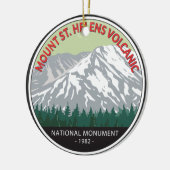 Mount St Helens National Volcanic Monument  Keramisch Ornament (Links)