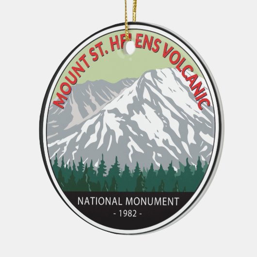 Mount St Helens National Volcanic Monument  Keramisch Ornament (Links)
