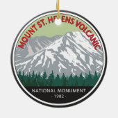 Mount St Helens National Volcanic Monument  Keramisch Ornament (Achterkant)