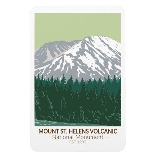Mount St Helens National Volcanic Monument  Magneet (Verticaal)