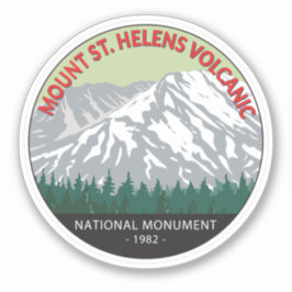 Mount St Helens National Volcanic Monument  Sticker