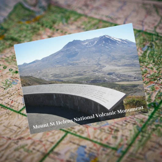 Mount St Helens National Volcanic Monument Travel Briefkaart