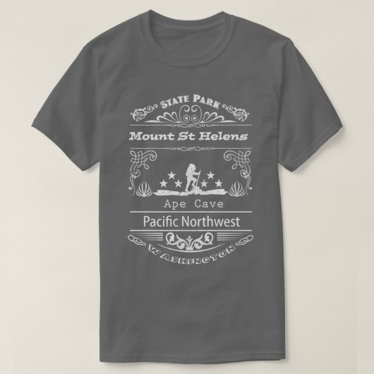Mount St Helens State Park Washington T-shirt (Design voorkant)