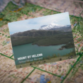 Mount St Helens Volcano en Coldwater Lake Travel Briefkaart
