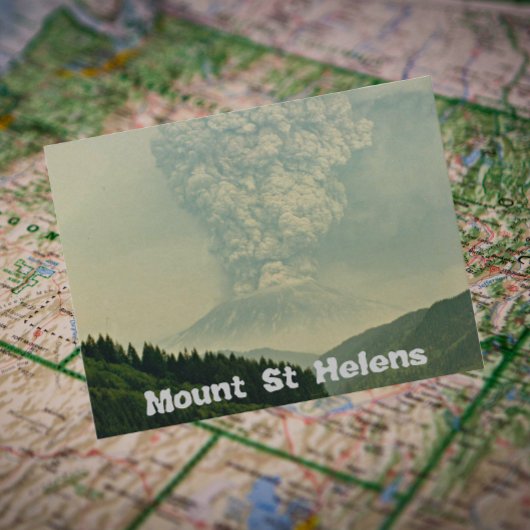 Mount St Helens vulkaanuitbarsting Reisfoto Briefkaart