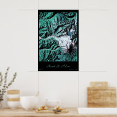 Mount St. Helens Wahington satellietposter Poster (Keuken)