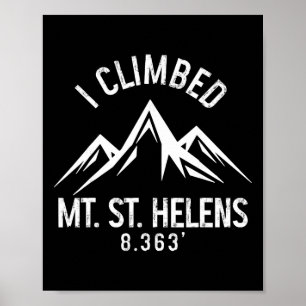 Mount St Helens Washington Bergbeklimmen Top Poster