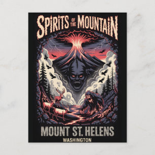 Mount St Helens Washington Geheugen Vulkan Horror  Briefkaart