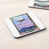 Mount St. Helens Washington Reisposter Drankjes Onderzetter (Linkerzijde)