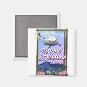 Mount St. Helens Washington Reisposter Magneet (Voorkant / Achterkant)