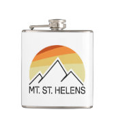 Mount St. Helens Washington Retro Heupfles (Voorkant)
