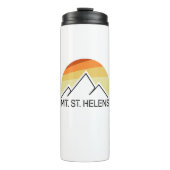 Mount St. Helens Washington Retro Thermosbeker (Voorkant)